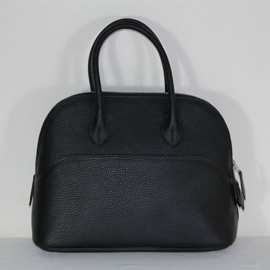 High Quality Replica Hermes Bolide Togo Leather Tote Bag Black 1923 - Click Image to Close